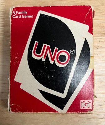 Vintage UNO Card Game (1979)  Cards Original Box & Instructions - Image 1 of 4