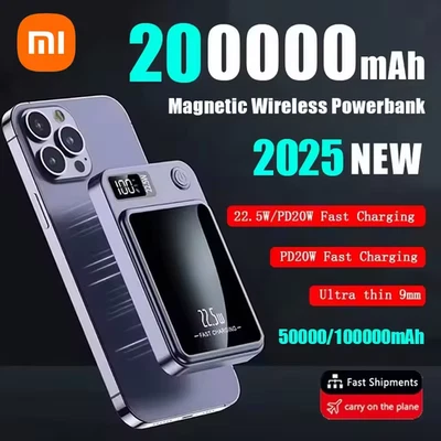 20000mAh Xiaomi Magnetic Wireless PowerBank 22.5W Fast Charging USB‑C for iPhone - Image 1 of 4