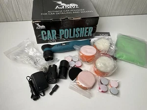 Mini lucidatrice auto Autiwoz W02PO62 blu nero senza fili 12V per lucidatura - Foto 1 di 11