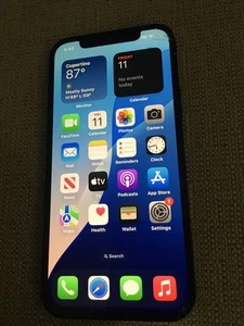 iPhone 12 64GB Unlocked Black Used! Has Cracked Screen and Minor Paint Chips - Photo 1 sur 6