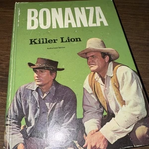 VINTAGE WHITMAN BONANZA KILLER LION HARDCOVER BOOK 1966 - Picture 1 of 7