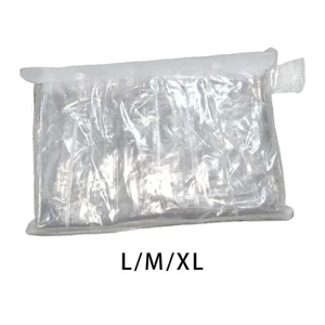 Transparenter langer Regenmantel mit Kapuze Kordelzug - Bild 1 von 22