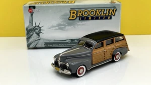 BROOKLIN MODELS 1/43 BML03 1941 PONTIAC DELUXE TORPEDO STATION WAGON GRIGIO/MIB - Foto 1 di 12