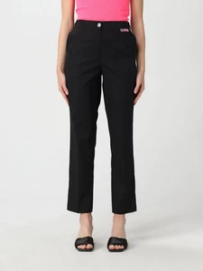 PANTALONE PANTALONI DONNA TWINSET ACTITUDE 221AT2035 COTONE NERO ORIGINALE PE - Picture 1 of 2
