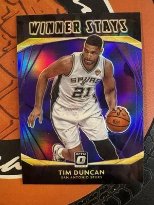 2020-21 Donruss Optic Tim Dincan Winner Stays Purple Prizm #15  - Image 1 of 2
