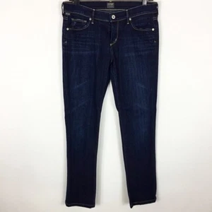 Jeans COH Citizens of Humanity 29 Ava vita bassa gamba dritta slim scuro elasticizzato - Foto 1 di 8