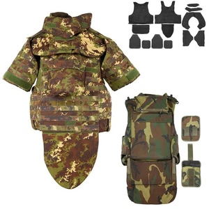 Schutzweste Army kugelsichere Weste SK4 Woodland o.Vegetato Schussweste NC4-09 - Picture 1 of 18