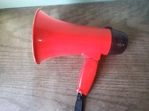 Altavoz megáfono sin marca Sirena Bullhorn Funciona con pilas - Imagen 1 de 9