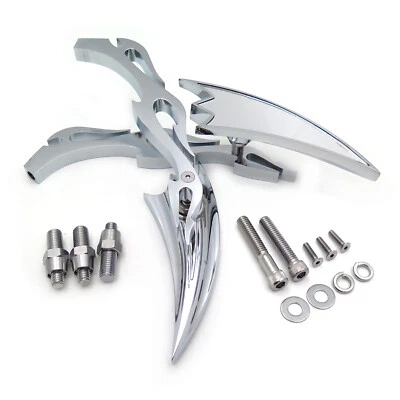 Espejo retrovisor personalizado flecha de aleación para Harley softail FatBoy Sportster CROMADO Foto 1 de 4