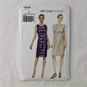 Vogue Sewing Pattern V8995 - Misses dress - sizes 12-16 - complete ff - Picture 1 of 3