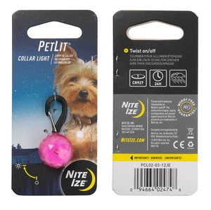 PetLit Collar Light Pink Jewel - Picture 1 of 4
