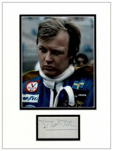 Ronnie Peterson Autograph Signed Display  AFTAL - Picture 1 of 2