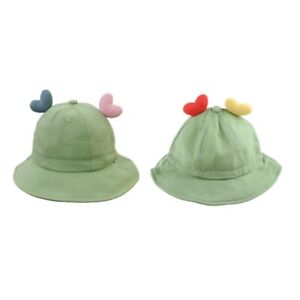 Unisex Podwójne kolory Umywalka z sercem do czapki przeciwsłonecznej Słodkie kapelusze Ochrona Dzieci s dla