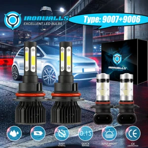 9007 LED Headlight + 9006 Fog Bulbs Combo for Dodge Ram 1500 2500 3500 2002-2005 - Picture 1 of 12