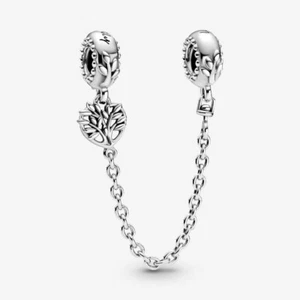 *BRAND NEW* Pandora 925 Silver Heart Family Tree Safety Chain Charm 799293C00 - Picture 1 of 5