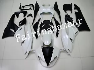 Adecuado para 2009-2012 ZX6R blanco perla negro molde de inyección ABS carrocería kit de carenado - Imagen 1 de 6