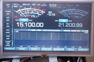 ICOM IC7610 LCD repuesto resolver problema “Retención de imagen” “Grabación de pantalla” - Imagen 1 de 6