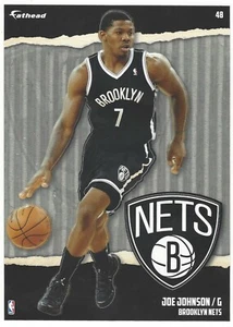 CALCOMANÍA PEGATINA JOE JOHNSON FATHEAD TRADABLE BROOKLYN NETS LOGOTIPO 2014-15 #48 - Imagen 1 de 3