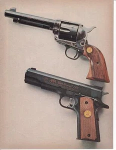 1971 Colt's 7-Gun Salute to the NRA 2 page Ad/ SAA / .45 Gold Cup National Match - Picture 1 of 1