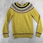 Boden Sweater wool pullover Size 2 Yellow Mustard I115