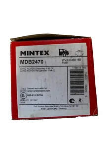 Pastiglie Freno Ant Mintex MDB2470 Discovery 2 98-04/Range Rover P38 94-02 Nuove - Imagen 1 de 3