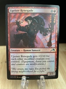 MTG Upriser Renegade FOIL #170/302 Kamigawa: Neon Dynasty Uncommon NM/M - Picture 1 of 1