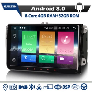 4+32G 9" Android 8 Autoradio GPS DAB+ für Passat Golf 5/6 Touran Sharan Seat Skoda - Bild 1 von 12