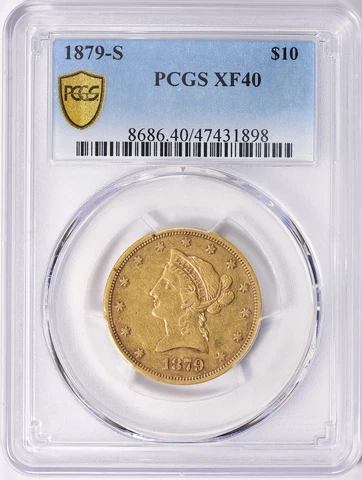 1879-S LIBERTY HEAD $10 GOLD EAGLE PCGS XF40 Cover
