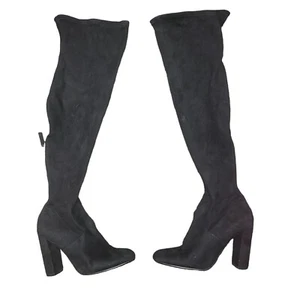 CARLOS Over The Knees Suede Boots Women's. Size 7.5. Excellent Condition Pre-own - Picture 1 of 5