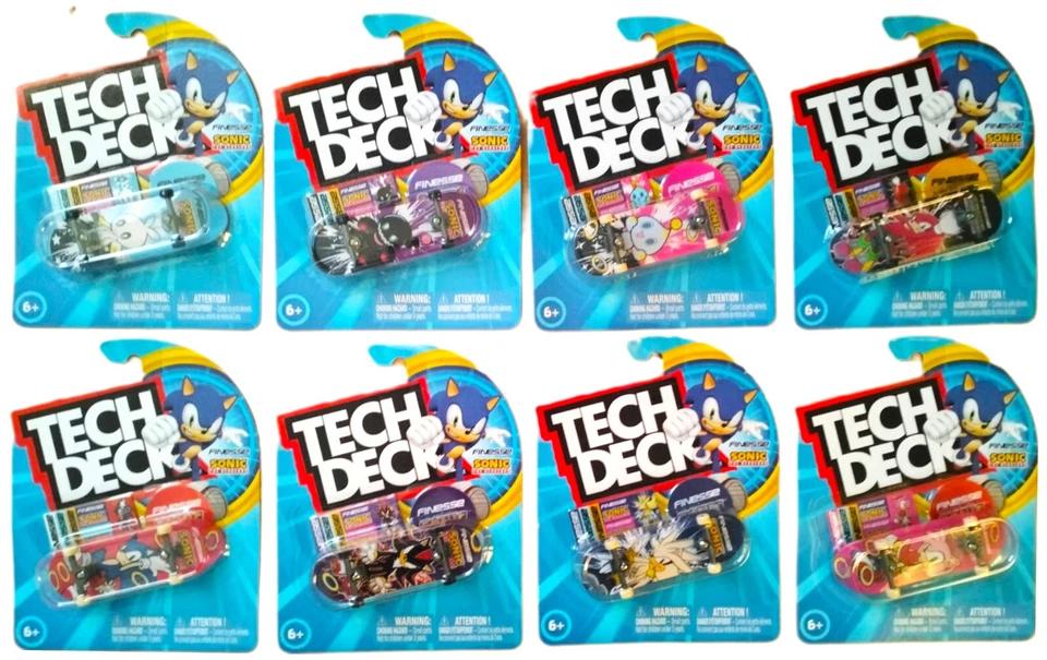 2024 Tech Deck drop 4 - Finesse Sonic the Hedgehog - set of 8 - Image 1 of 1