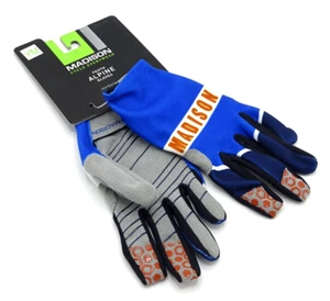 Madison Youth Alpine Cycling Gloves - Blue - Youth Medium- 041-R8 - Picture 1 of 7