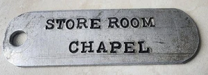 SELTEN VINTAGE THOMASTON MAINE STATE GEFÄNGNISWACHE LAGERRAUM KAPELLE SCHLÜSSELANHÄNGER - Bild 1 von 3