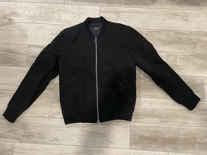 APC Bomber Jacket Men Black Size Small - Picture 1 of 7