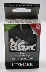 Original neue Lexmark 34 Tintenpatrone schwarz mit hoher Reichweite versiegelt - Bild 1 von 5