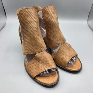 Sundance VeraCruz Sandals Womens 37 Brown Leather Gladiator D'orsay Heels - Picture 1 of 13
