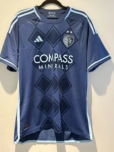 Sporting Kansas City Adidas Authentic Away Soccer Football Jersey Shirt SKC XL - Picture 1 of 8
