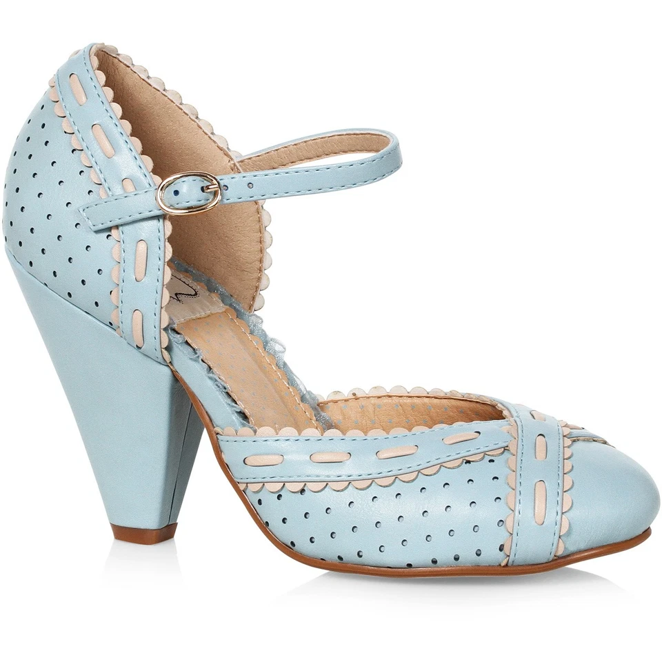 Zapatos de salón Ellie Bettie Page 4" tacón dos tonos punta cerrada adulto mujer Bp403/riñón Foto 1 de 1