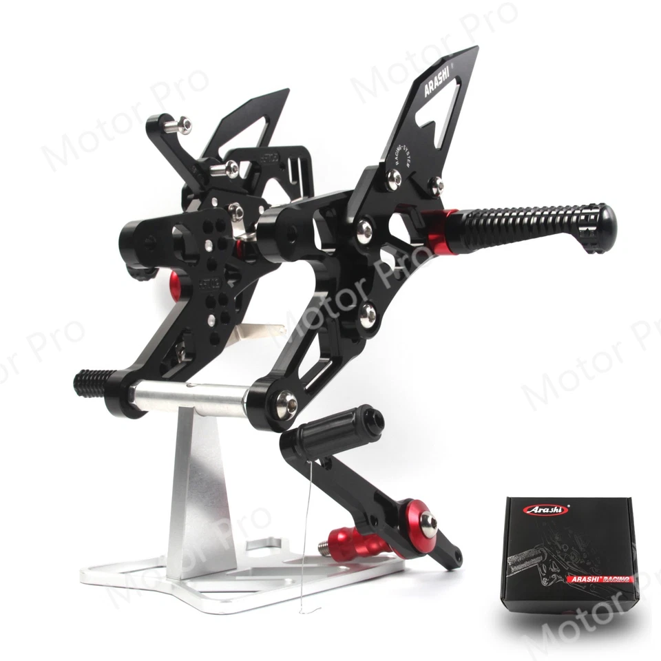 Juego de estriberas traseras Arashi para BMW S1000RR HP4 2015-2018 S1000R 2017-2020 Foto 1 de 4