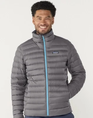 NUEVO CON ETIQUETAS $279 Patagonia Hombres Plumón Suéter Chaqueta XXL Gris Forja Foto 1 de 4