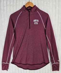 Mississippi State Bulldogs Maroon Women’s Colosseum 1/4 Zip Pullover Large - Picture 1 of 6