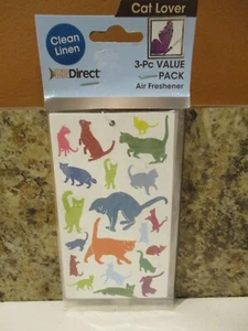 DRDirect Air Freshener 3-PACK Cat Lover Air Freshener (Clean Linen) CAT LOVERS - Picture 1 of 3