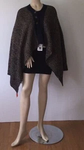 Poncho M MISSONI dettaglio bottoni lavorato a maglia pesante (taglia M) - Foto 1 di 12