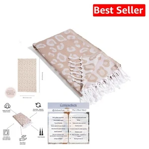 Stylish Reversible Beach & Bath Towel - Sand-Free, Quick-Dry Turkish Cotton - Picture 1 of 9