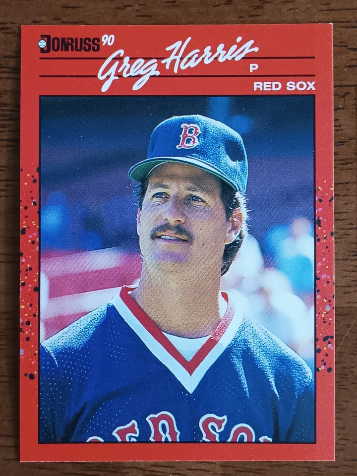 GREG HARRIS BOSTON RED SOX 1990 DONRUSS BASEBALL CARD #582 - Image 1 of 1