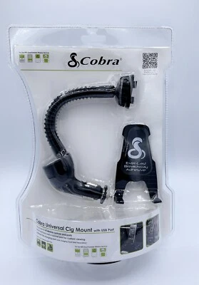 Cobra Universal Vehicle Cig Flex Mount With USB Port Brand New/Sealed - Image 1 of 2
