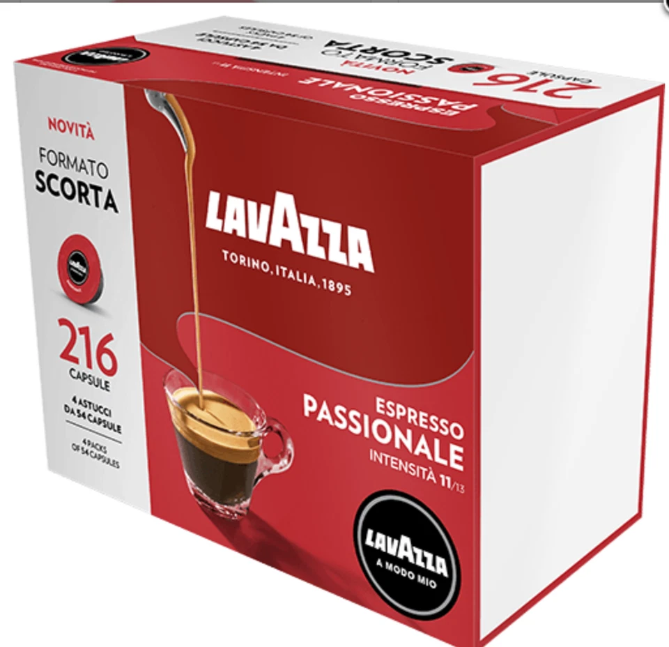 216 Kaffee kapseln Lavazza a modo mio PASSIONALE   - Bild 1 von 1