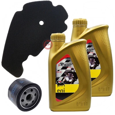ENI - PIAGGIO TAGLIANDO 2L ENI i-RIDE 5w40 FILTRO ARIA OLIO BEVERLY CRUISER 500 2007-2014