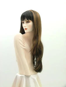 Super lange Perücken Show Girl Off schwarz/erdbeerblond 31" M12 - Bild 1 von 3