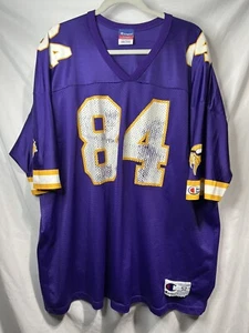 Vintage Champion Randy Moss 84 Minnesota Vikings NFL Jersey Mens Sz 52 Rare - Picture 1 of 14