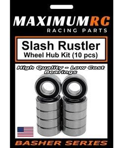 MAXRC - Traxxas Slash Rustler Bandit 2WD 4WD Wheel Hub Bearings 5x11x4 (10-pack) - Picture 1 of 3